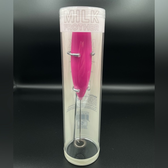 Hot Pink Milk Frother Target Bullseye with Stand - Picture 9 of 9